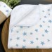 Непромокаемая пеленка для детей Маленькая Соня Звезда россыпь голубая на белом 50х80 см Голубой 115448