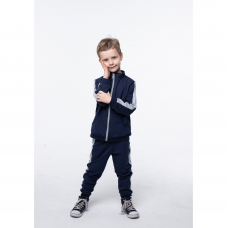 Детский спортивный костюм для мальчика из двунитки Vidoli от 9 до 11 лет Синий В-20630W