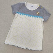 Детское платье с коротким рукавом PaMaYa Белый/Жёлтый 1.5 года-6 лет 9-72 104-110