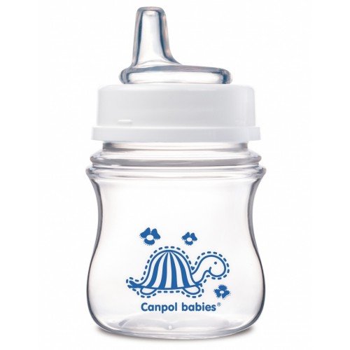 Антиколиковая бутылочка с широким горлышком Canpol babies EasyStart , Цветные зверушки, 120 мл