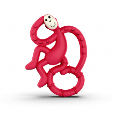 Игрушка-прорезыватель Matchistick Monkey Танцующая обезьянка, 10 см, красная