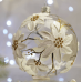 Новогодний шар на елку Santa Shop Магнолия Белый 10 см 4820001112443