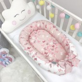 Кокон для новорожденных Маленькая Соня Baby Design Premium бабочки Розовый 5020222