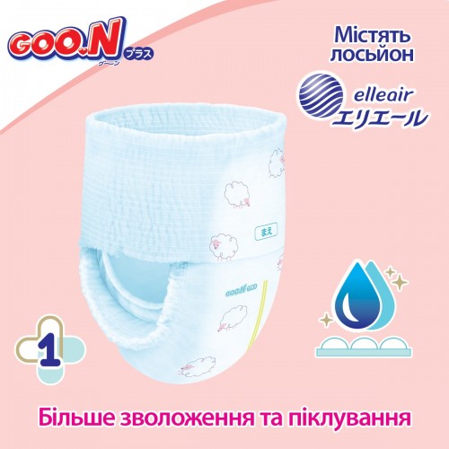 Подгузники GOO.N Plus для детей 6-12 кг размер М 58 шт 843339