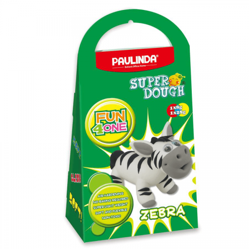 Пластилин Paulinda Super Dough Fun4one Зебра PL-1563