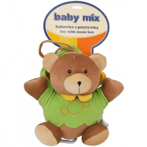 Музыкальная игрушка подвеска Baby Mix Мишка Коричневый 46552