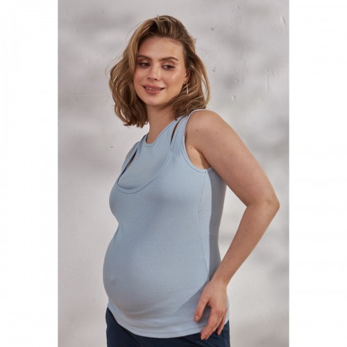 Майка для беременных и кормящих Юла Мама Jade Голубой NR-24.072