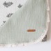 Муслиновый плед для новорожденных Magbaby Lint Листочки 85х85 см Зеленый 110212