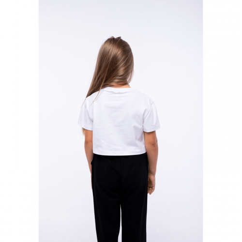 Детская футболка для девочки Vidoli Sience is my passion от 8 до 10 лет Белый G-21936S