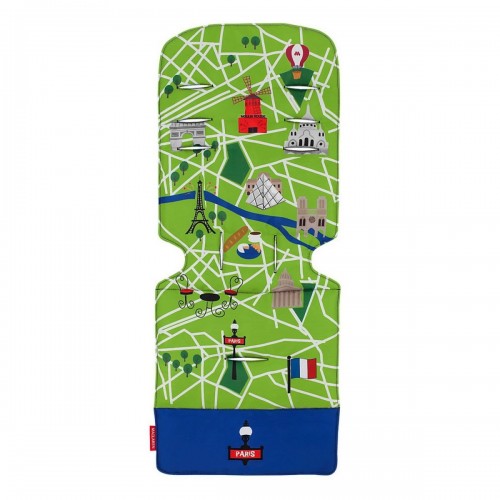 Матрасик в коляску Maclaren Paris City Map Салатовый Универсальный