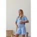 Шорты для беременных Lullababe Pekin Blue Голубой LB03PK107
