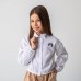 Рубашка для девочки Bembi 8 - 13 лет Лен Белый РБ163