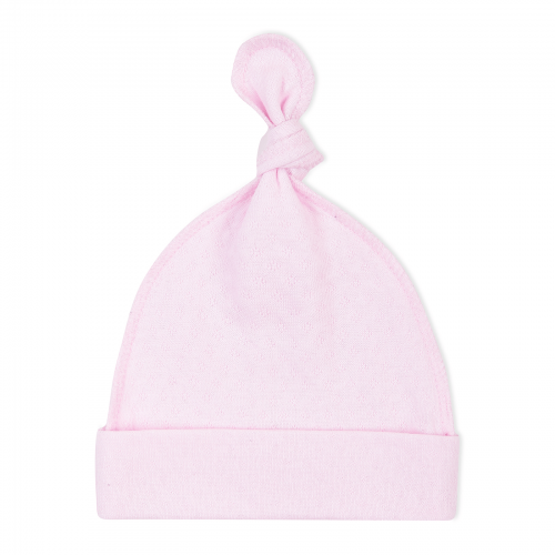 Детская шапочка для новорожденных Krako Ажур ромбик Розовый от 0 до 1 мес 4055H22