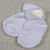 Детские махровые носки для новорожденных Aleyna Белый 0-6 мес н-24 56-68 см  9