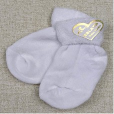 Детские махровые носки для новорожденных Aleyna Белый 0-6 мес н-24 56-68 см  9