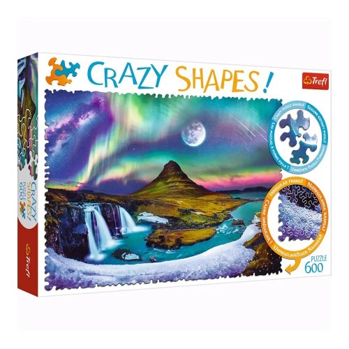 Пазлы Trefl Crazy Shapes Звездное сияние над Исландией 600 шт 11114