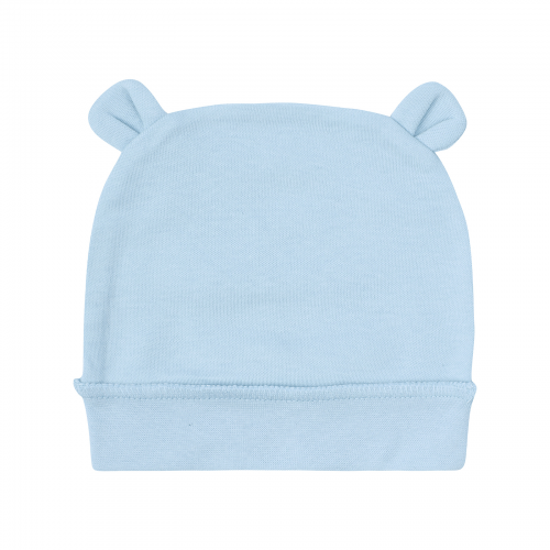 Детская шапочка с манжетом для новорожденных Krako Голубой от 0 до 3 мес 4027H13