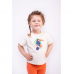 Летний костюм для девочки Vidoli от 7 до 10 лет Молочный/Оранжевый G-21649S