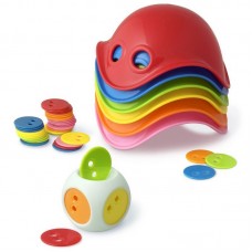 Развивающая игрушка Moluk, BILIBO Game Box, 6 разноцветных билибо, 1 кубик с чипами 36 шт