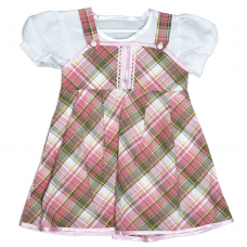Летнее платье для девочки Дайс Розовый/Белый 1-1,5 года 00440015