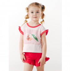 Детская футболка для девочки Smil Розовый от 5 до 6 лет 110521