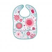 Слюнявчик пластиковый с карманчиком Canpol babies Wild Nature Розовый 9/234