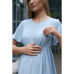 Летнее платье для беременных и кормящих To Be Жатый лен Голубой 4449711