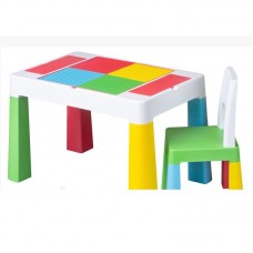 Детский стол и стул Tega baby Multifan Белый/Зеленый MF-001-134
