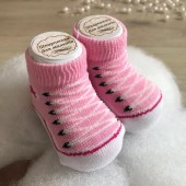 Детские носки для новорожденных BetiS Шнурки 0 - 6 мес Трикотаж Розовый 27684389