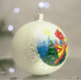 Новогодний шар на елку Santa Shop Дракон - Мечтатель Белый 8,5 см 4820001112665