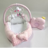 Кокон для новорожденных Happy Luna BabyNest Plush Сон 2 Розовый 0170