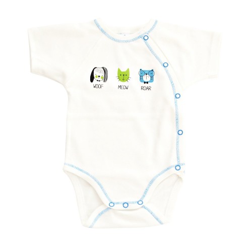 Боди для новорожденных Minikin Веселые мордашки Молочный 0-3 месяцев 221303