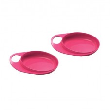 Тарелка для кормления Nuvita Easy Eating мелкая Розовый NV8451Pink 2 шт