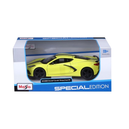 Модель машинки Maisto 2020 Chevrolet Corvette C8 1:24 Желтый 31527 yellow