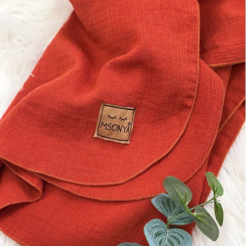 Детское полотенце пончо с капюшоном Маленькая Соня Муслин Терракотовый 10066548