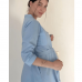 Халат для беременных и кормящих Мамин Дім Голубой 25316