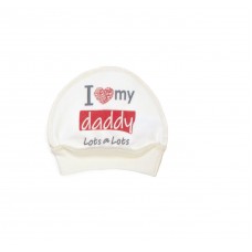 Шапочка Veres I love my daddy red интерлок 106.81-4