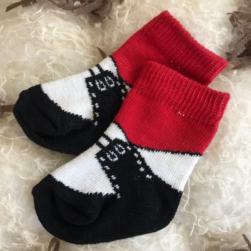 Детские носки для новорожденных BetiS 0 - 3 мес Трикотаж Красный 27683738