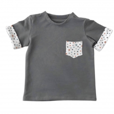 Детская футболка из трикотажа Embrace Серый от 9 мес до 2 лет tshirt004_80