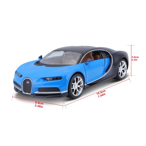 Модель машинки Maisto Bugatti Chiron 1:24 Синий 31514 met. blue