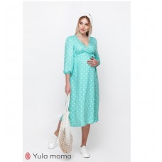 Платье для беременных и кормящих Юла мама Nicolette Аквамариновый DR-10.051