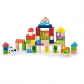 Набор строительных блоков Viga Toys, "Ферма" 50285