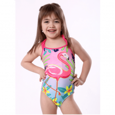 Цельный купальник для девочки Keyzi Розовый 2-6 лет Flamingo 21 small 1psc