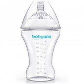 Антиколиковая бутылочка с силиконовой соской BabyOno NATURAL NURSING 260 мл 1451