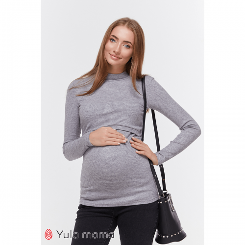 Гольф беременных и кормящих Юла Мама Lecie warm Серый NR-40.051