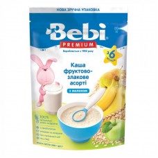 Каша фруктово-злаковое ассорти Bebi Premium Молочная 200 г 1105060