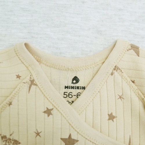Набор одежды для новорожденных Minikin SIMPLE 0 - 6 мес Интерлок Бежевый/Коричневый 2421303