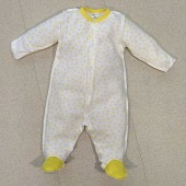 Человечек для новорожденных PaMaYa Белый/Желтый 0-3 мес 9-35-10 62