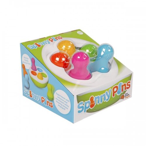 Развивающая игра сортер Fat Brain Toys Spinny Pins Неваляшки F248ML