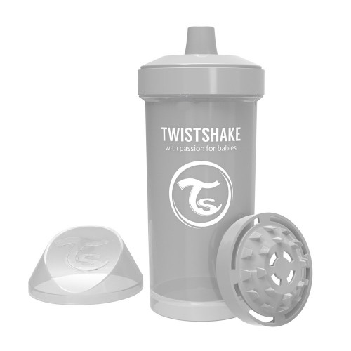 Чашка непроливайка Twistshake 12+ мес Серый 360 мл 78284